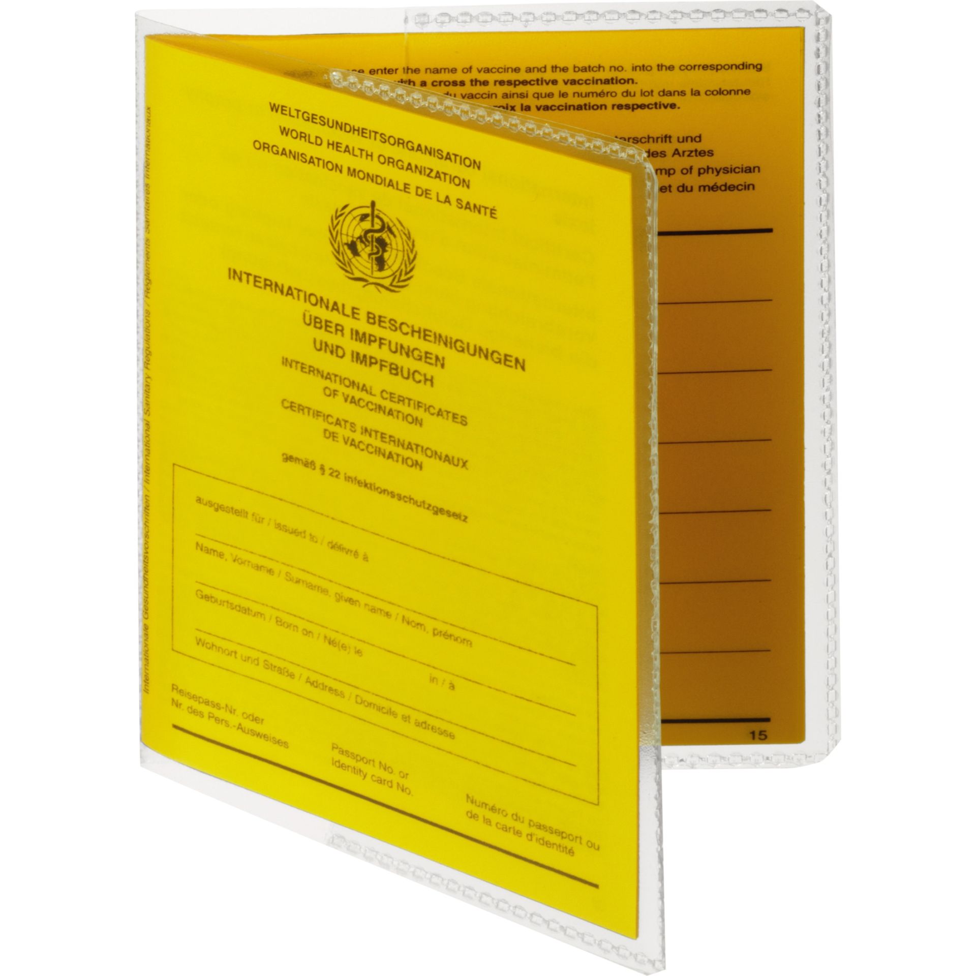 Ausweishülle 195x133mm Polypropylen transparent