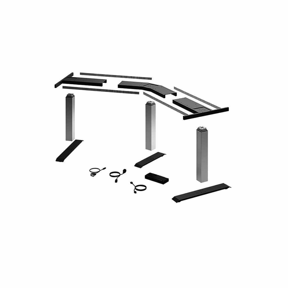LegaDrive Systems Tischgestell-Set 135°-Winkel, si