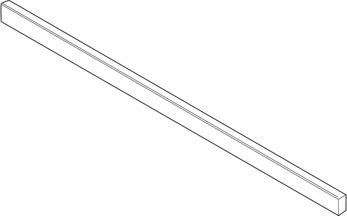 LEGRABOX Querreling, bis KB=1200 mm, Länge=1080 mm, zum Ablängen, oriongrau matt