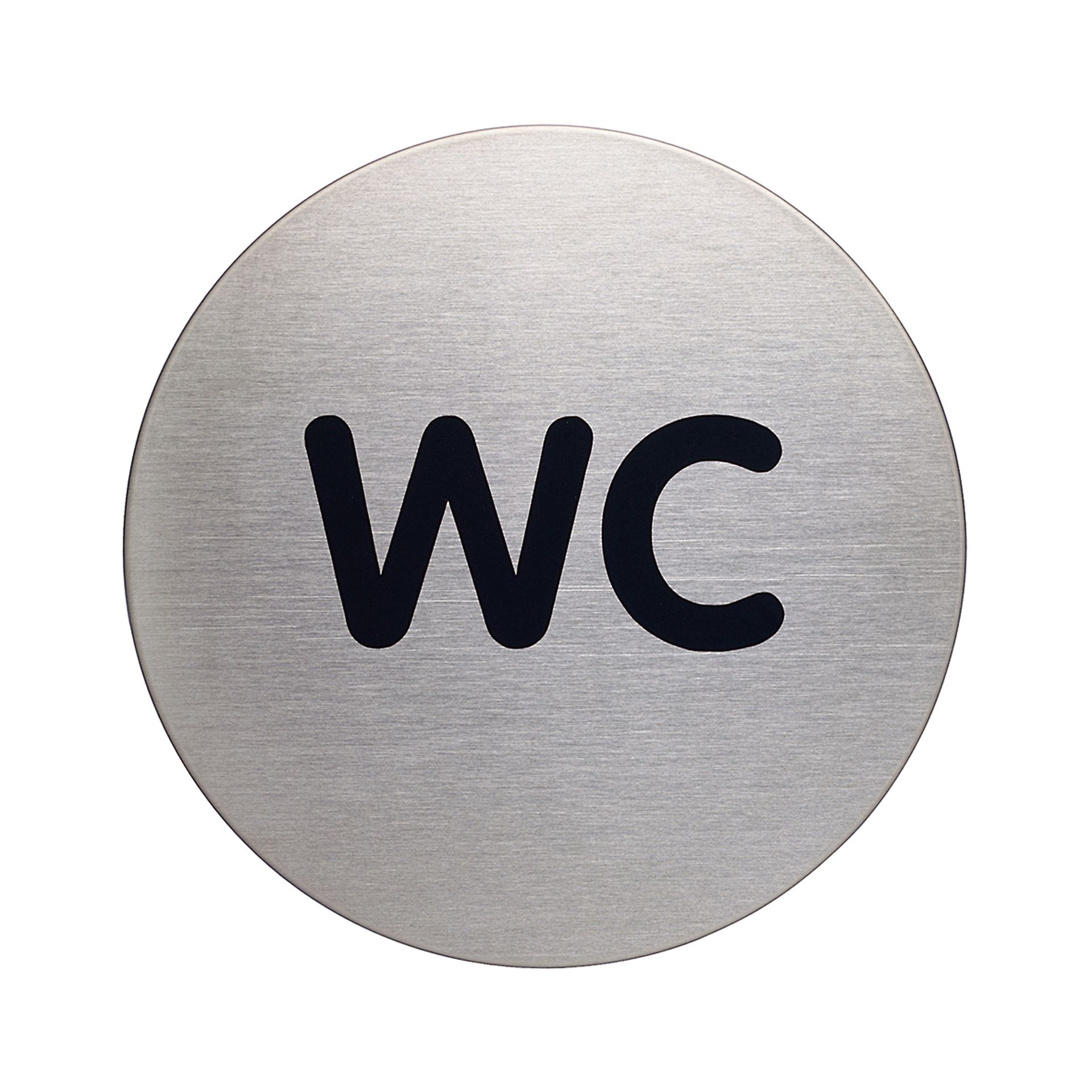 Piktogramm PICTO WC metallic silber