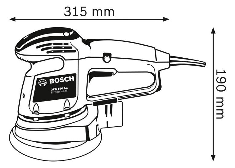 BOSCH Exzenterschleifer im Karton