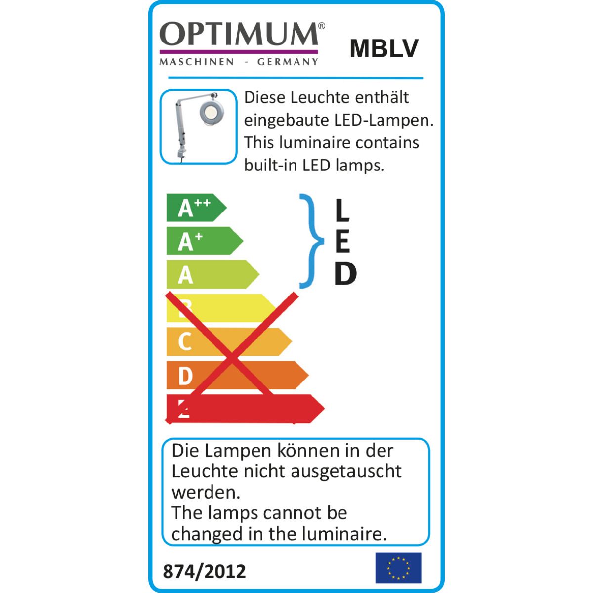 LED-Vergrösserungslampe Optimum MBLV