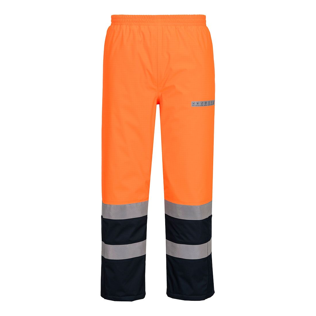 Portwest Bizflame Warnschutz-Regenhose, Orange, Gr. 3XL