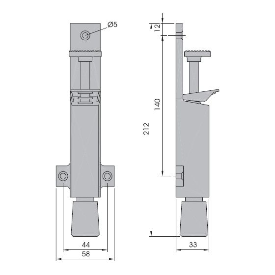 KWS LM-Türfeststeller bis 40 kg.