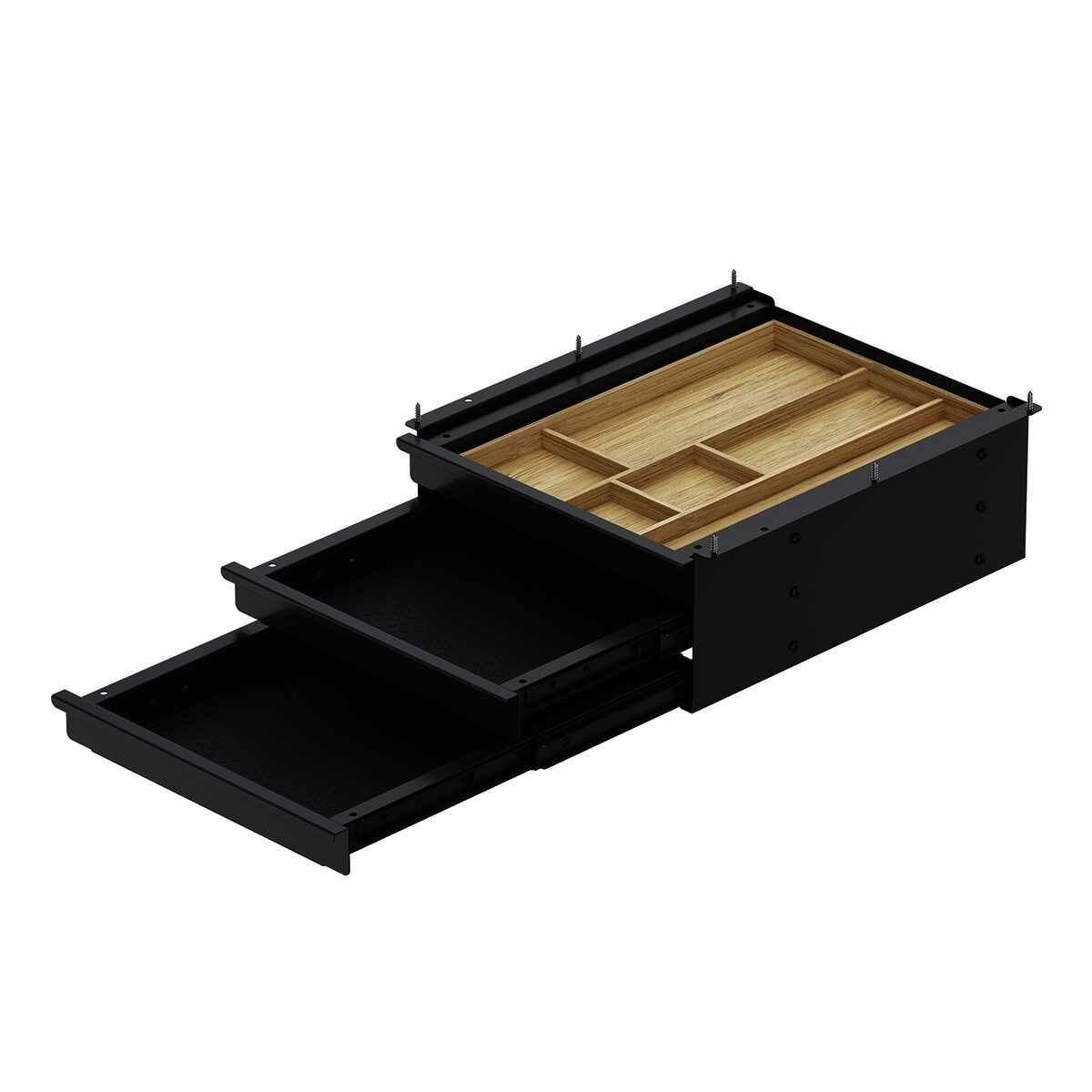 Schubladenbox TRI Grip Schwarz
