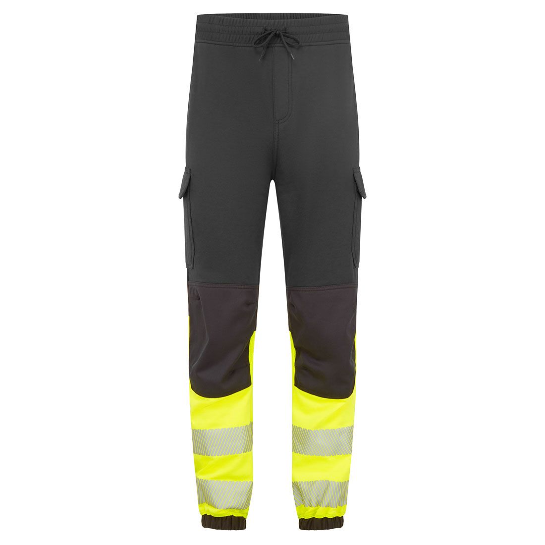Portwest PW3 Warnschutz-Jogginghose Kl. 1, Schwarz, Gr. 2XL