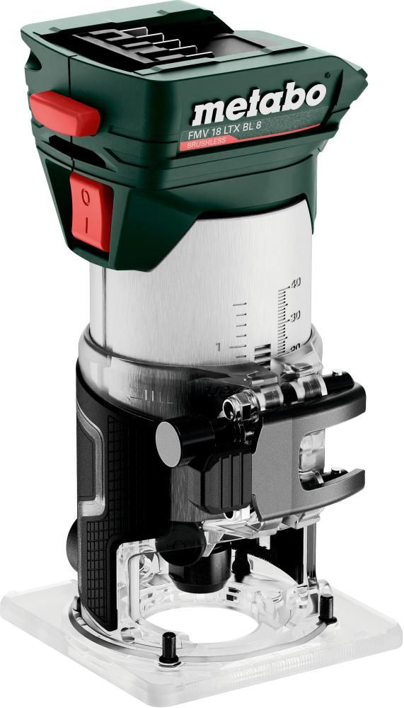 Akku-Kantenfraese FMV 18 LTX BL 8 Metabo ohne Akku ohne Ladegerät metaBOX
