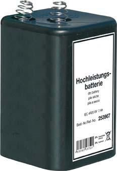 Blockbatterie 6V / 7 Ah Quecksilberfrei