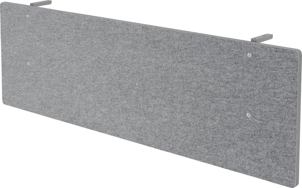 Sichtblende SIA12 für 120er Tisch grau-meliert, Filzoptik
