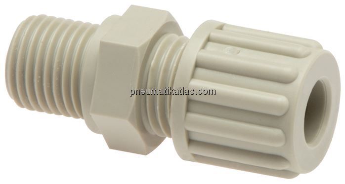 Gerade Verschraubung G 1/8"-6x4mm, PA