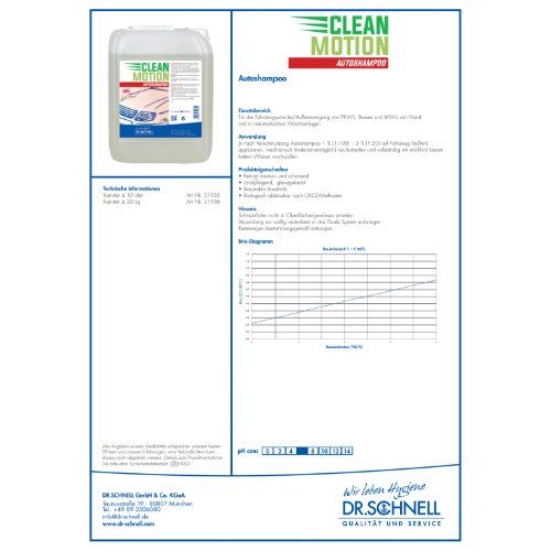 CLEANMOTION AUTOSHAMPOO Kanister 10 Liter