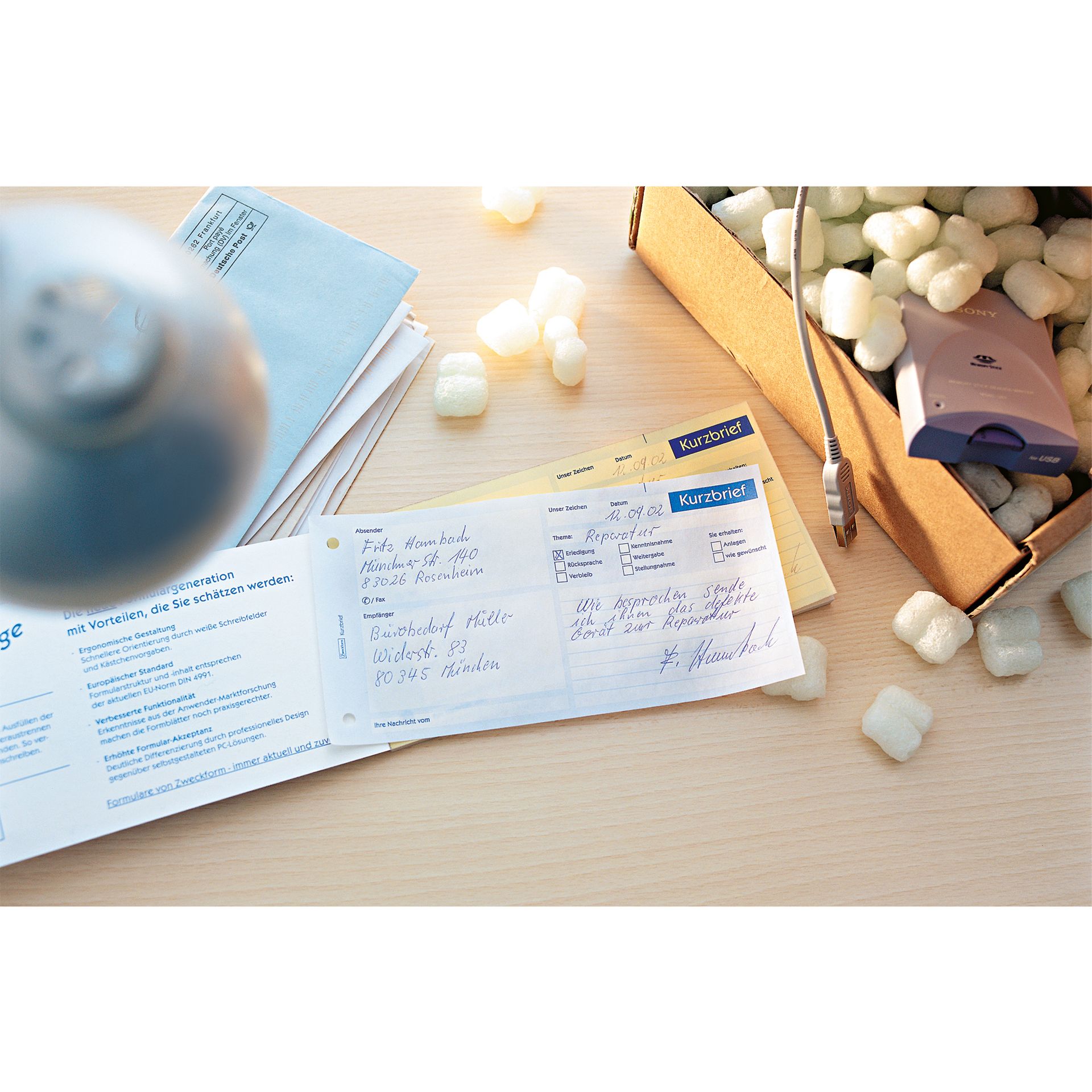 Kurzbrief 1/3 DIN A4 100Blatt