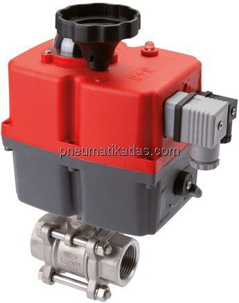 Elektr. Edelstahl-Kugelhahn, G 1/4", 24 bis 240 V (AC) / 24 bis 135 V (DC)