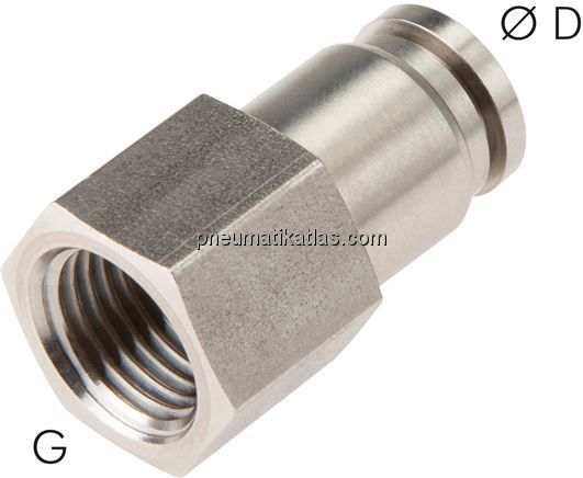 Steckanschluss m. Innengew. G 1/8"-4mm, IQS-ES LE
