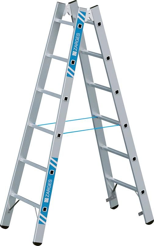 Stehleiter Coni B 2x6 Sprossen Leiterlänge 1,78 m Arbeitshöhe 3,00 m ZARGES