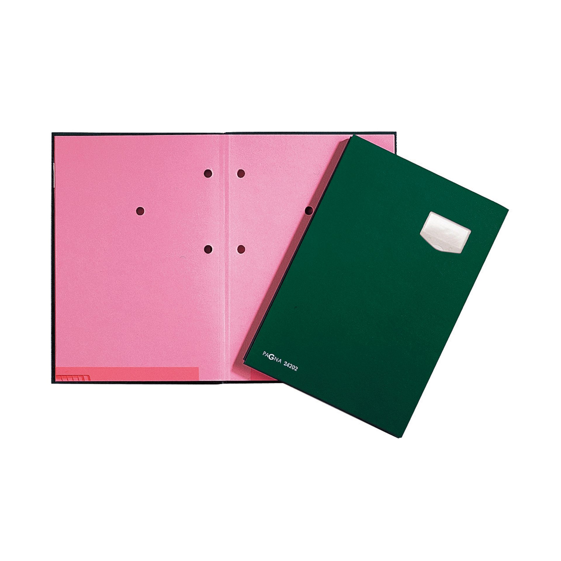 Unterschriftenmappe de Luxe DIN A4 10Fächer Pappe gn