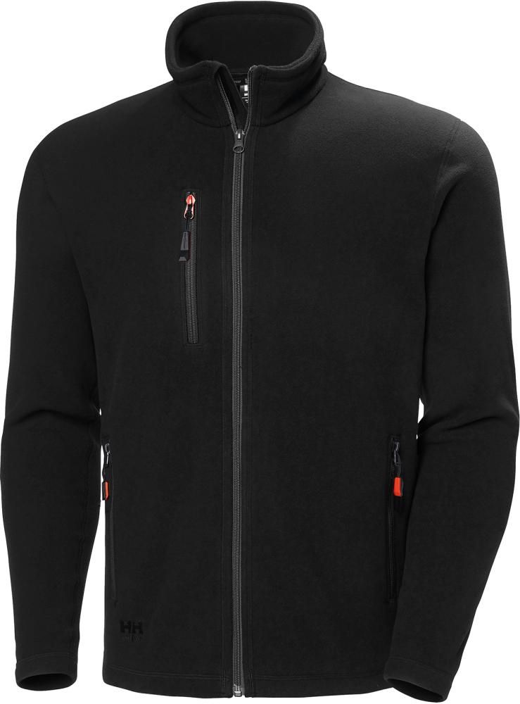 Jacke Oxford, Fleece, Gr. 2XL, schwarz