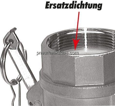 PTFE-Flachdichtung für Innengewinde G 1/2"
