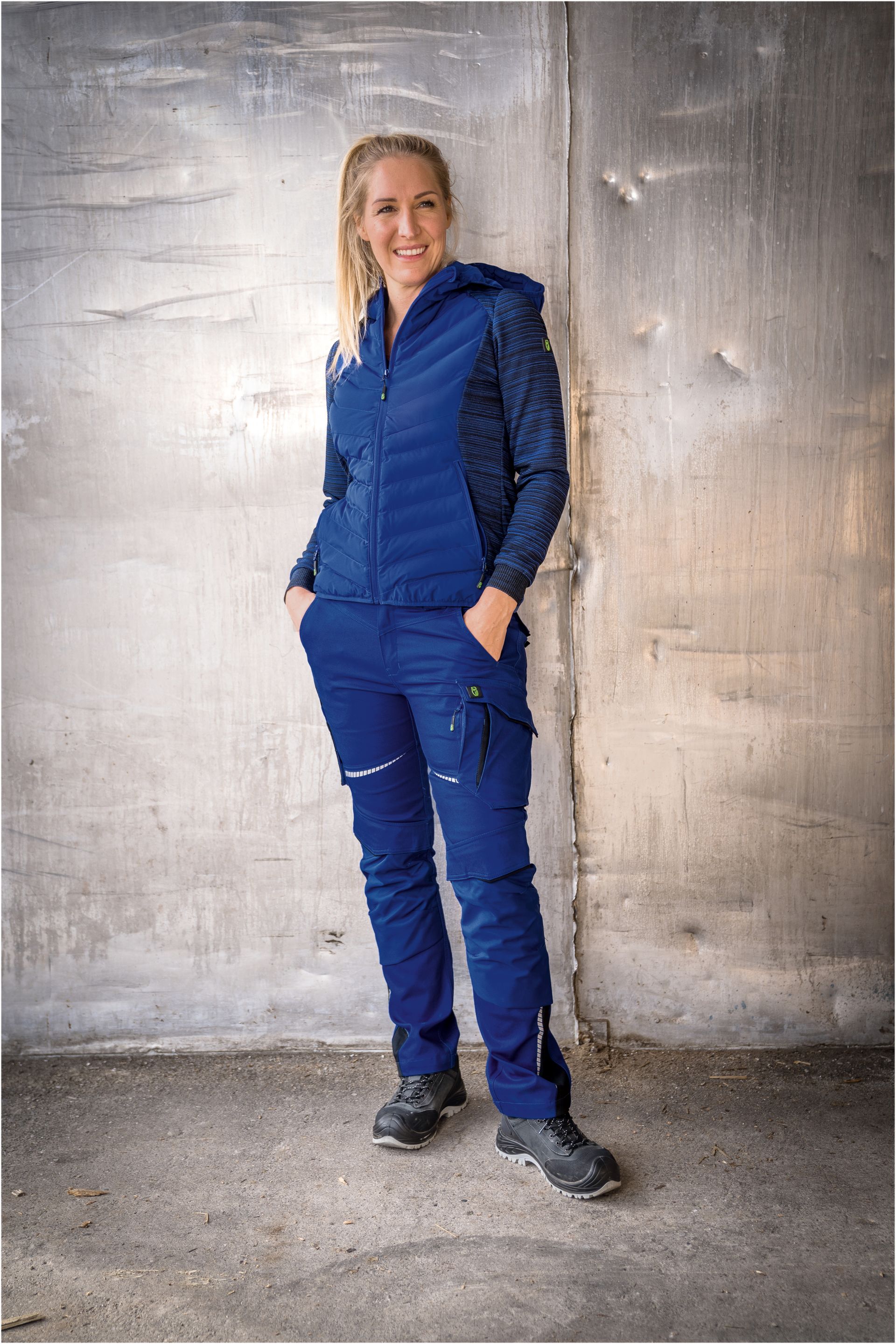 Leibwächter Damen-Arbeitsjacke, Blau, Gr. 48