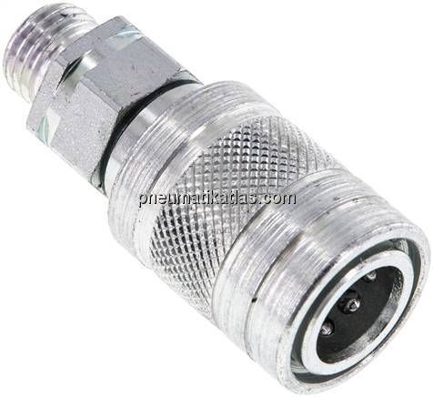 Steckkupplung ISO7241-1A, Muffe Baugr.1, 8 L (M14x1,5)