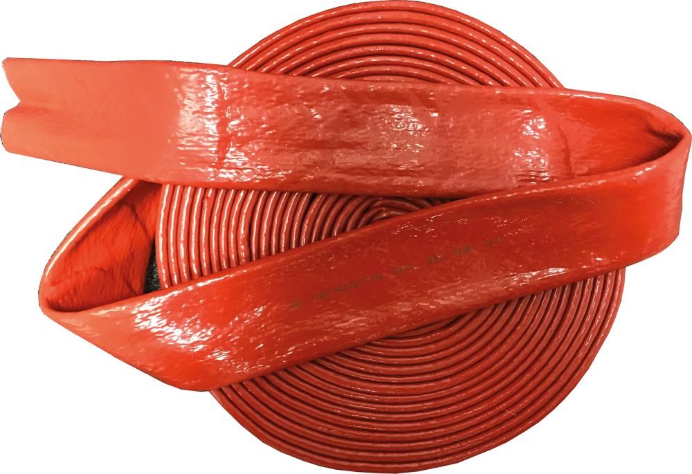 Feuerschutzschlauch Silikon/Fiberglas, rot, 20 x 24,60mm