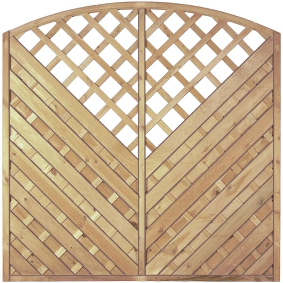 Maxi-Diagonal-Bogen 180x180/160cm R. 45/45 mmgeriffelt & geschraubt kdi grün Rankausschnit