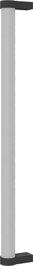 Griff Akustik Mobil L: 500mm Rundrohr eloxiert Halter RAL 9006