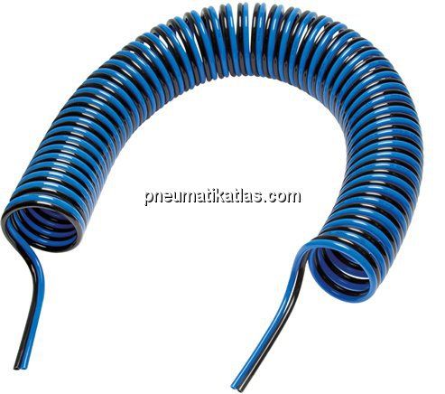 PA-DUO-Spiralschlauch 6 x 4 mm, 2,5 mtr. Arbeitslänge