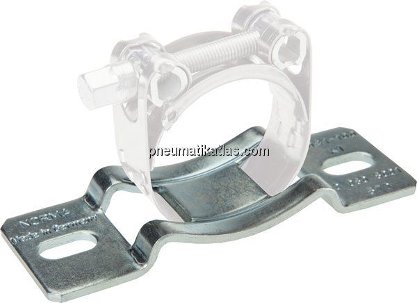 Konsole für Schlauchschellen bis 20mm, Rohr 40 - 62mm