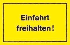 Verbotsschild 250x150mm Einfahrt freihalten