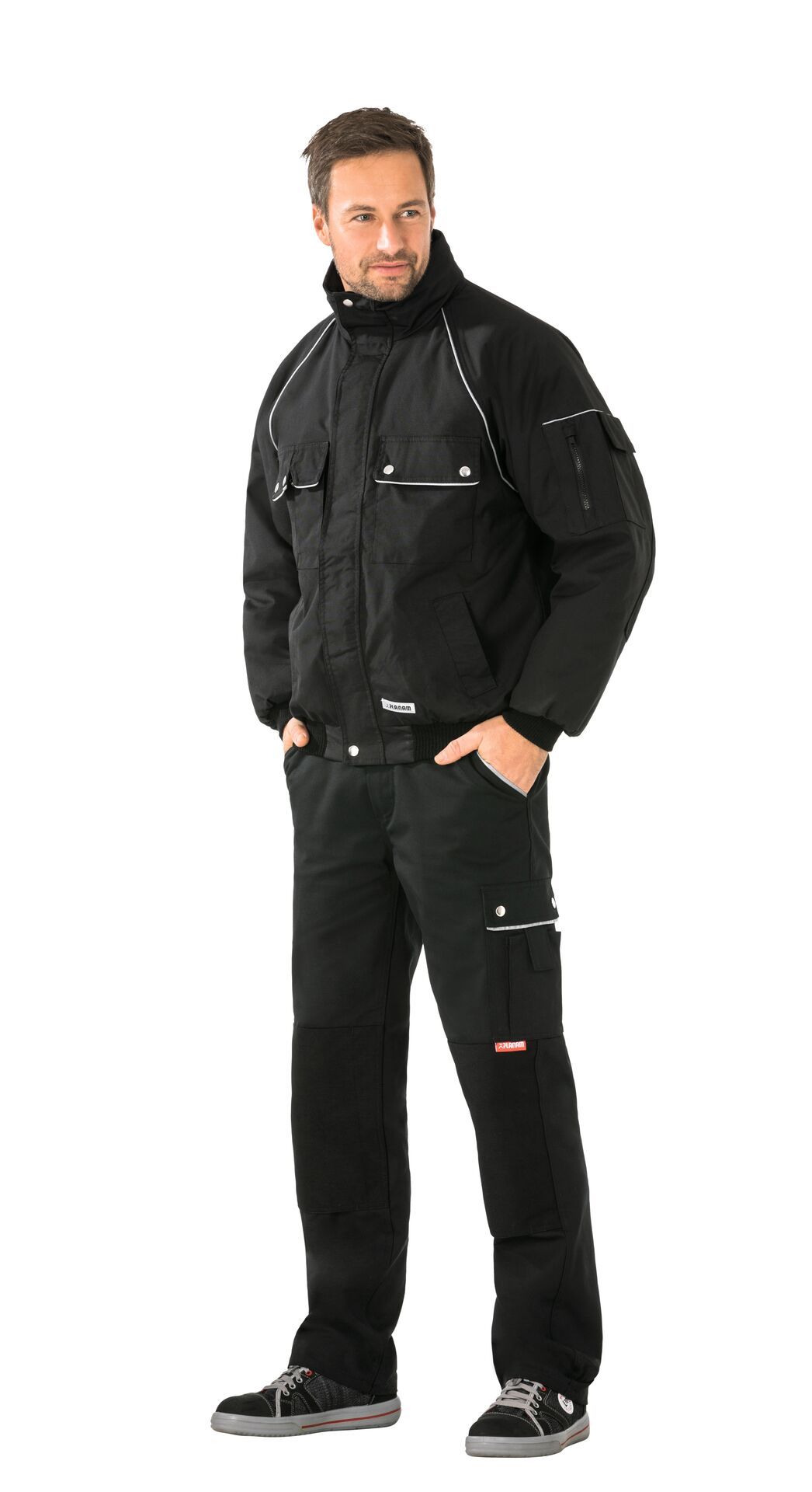 Planam Winterblouson Canvas 320, Outdoor schwarz/schwarz Gr. S