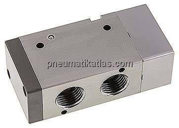 3/2-Wege Pneumatikventil, G 1/2" (Pilot G 1/8"), Federrückstellung (NC)