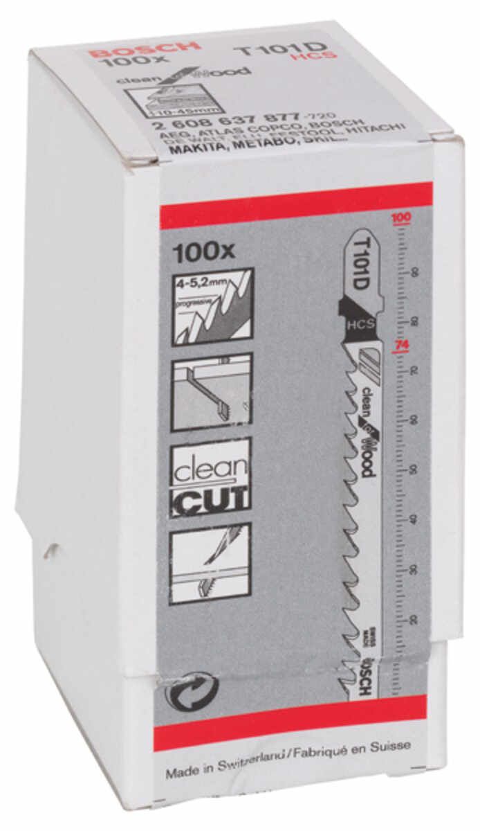 Stichsägeblätter T101D Holz 100 VE