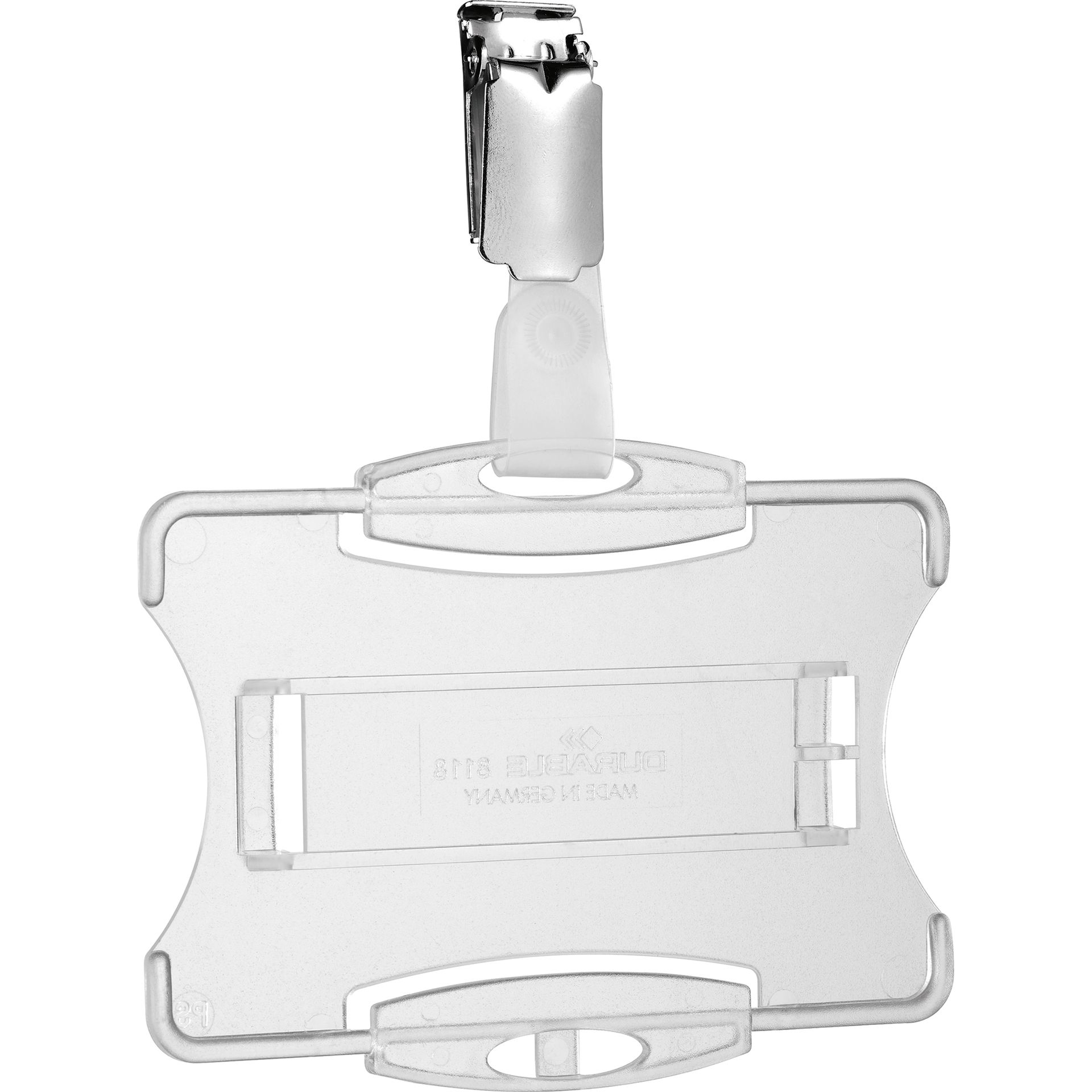 Namenschild 87x54mm transparent 25 St./Pack