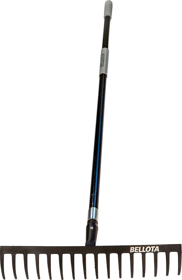 Harke mit Fieberglasstiel375mm breit Bellota