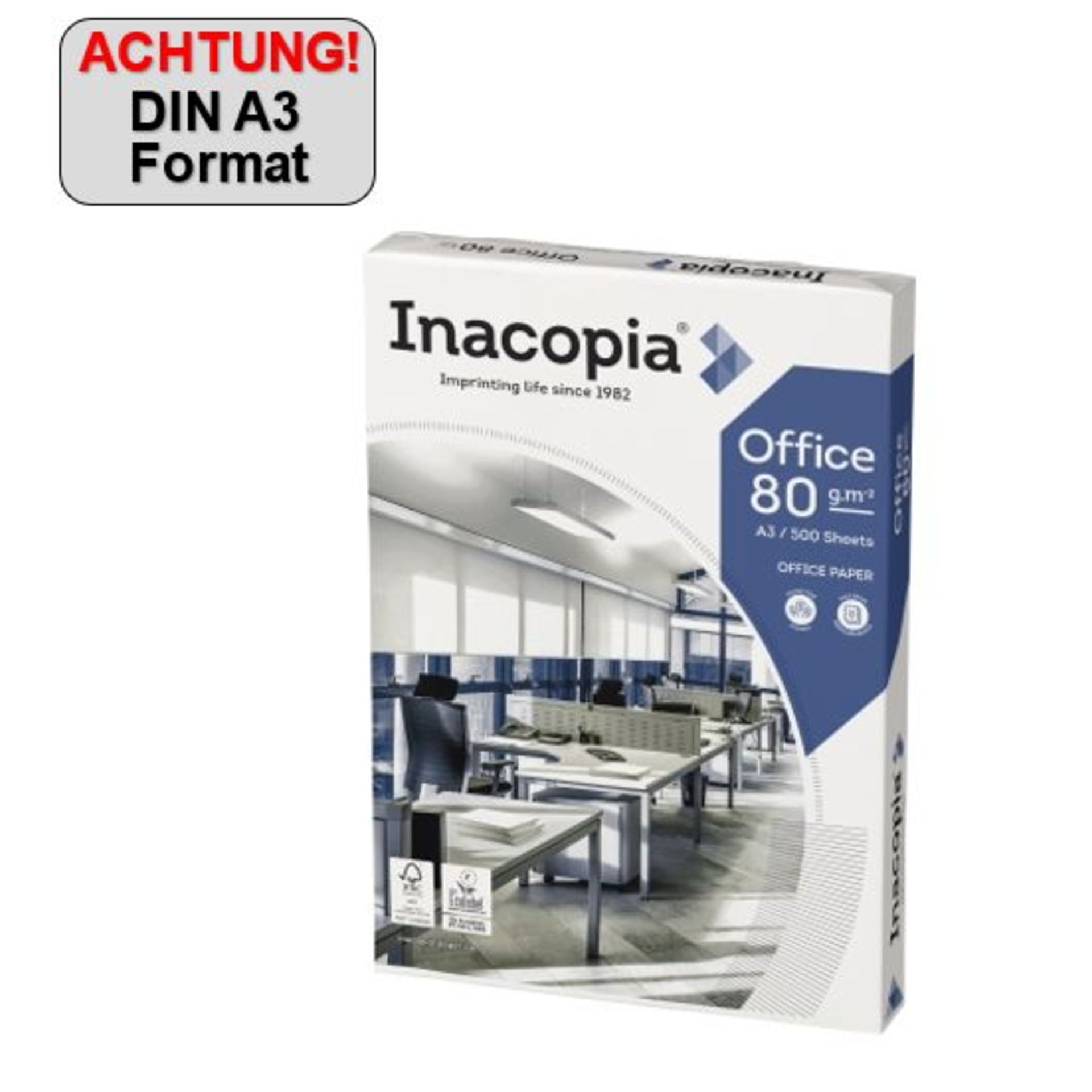 Kopierpapier office A3 80g 500Bl