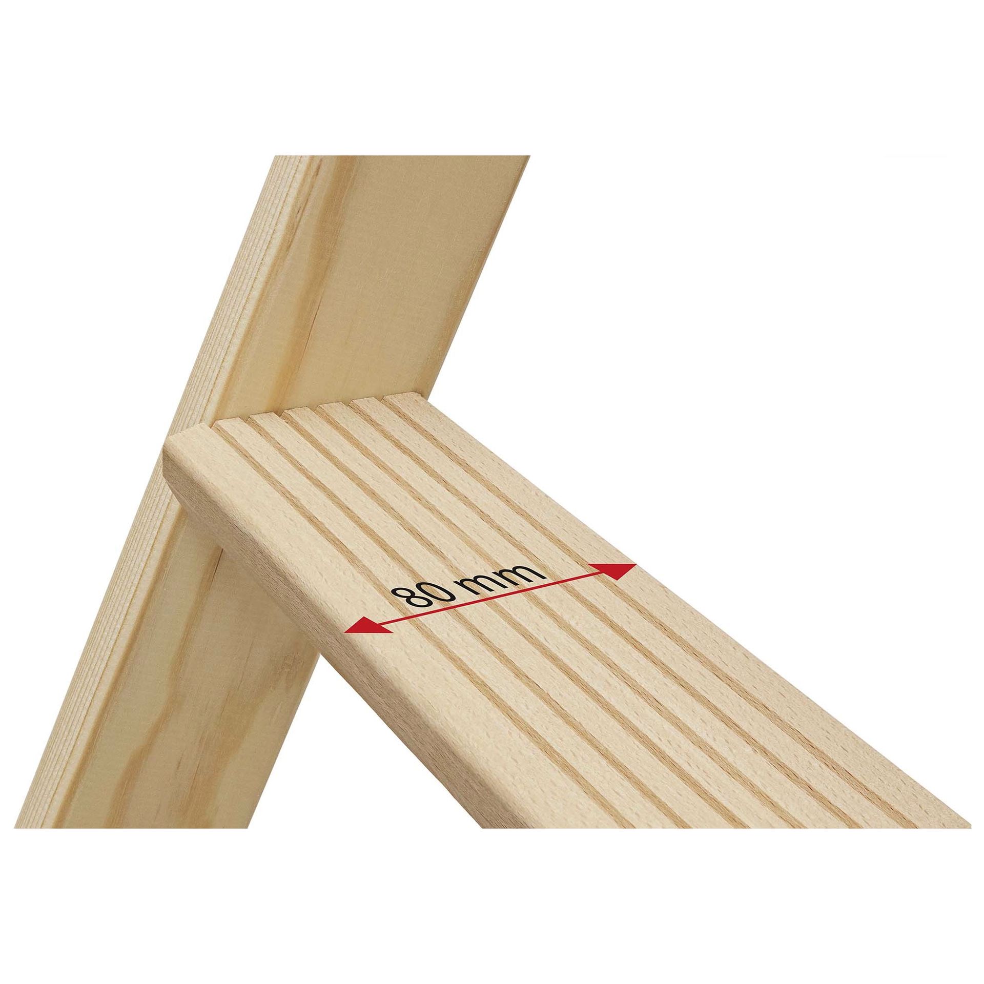 HYMER Holz-Stufenstehleiter