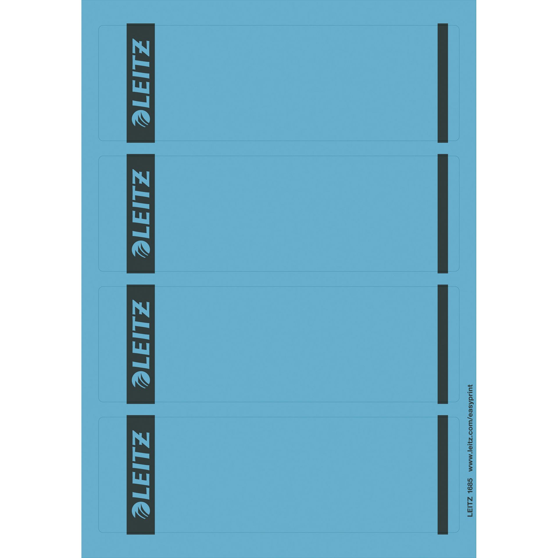 Ordneretikett kurz/breit Papier bl 100 St./Pack.