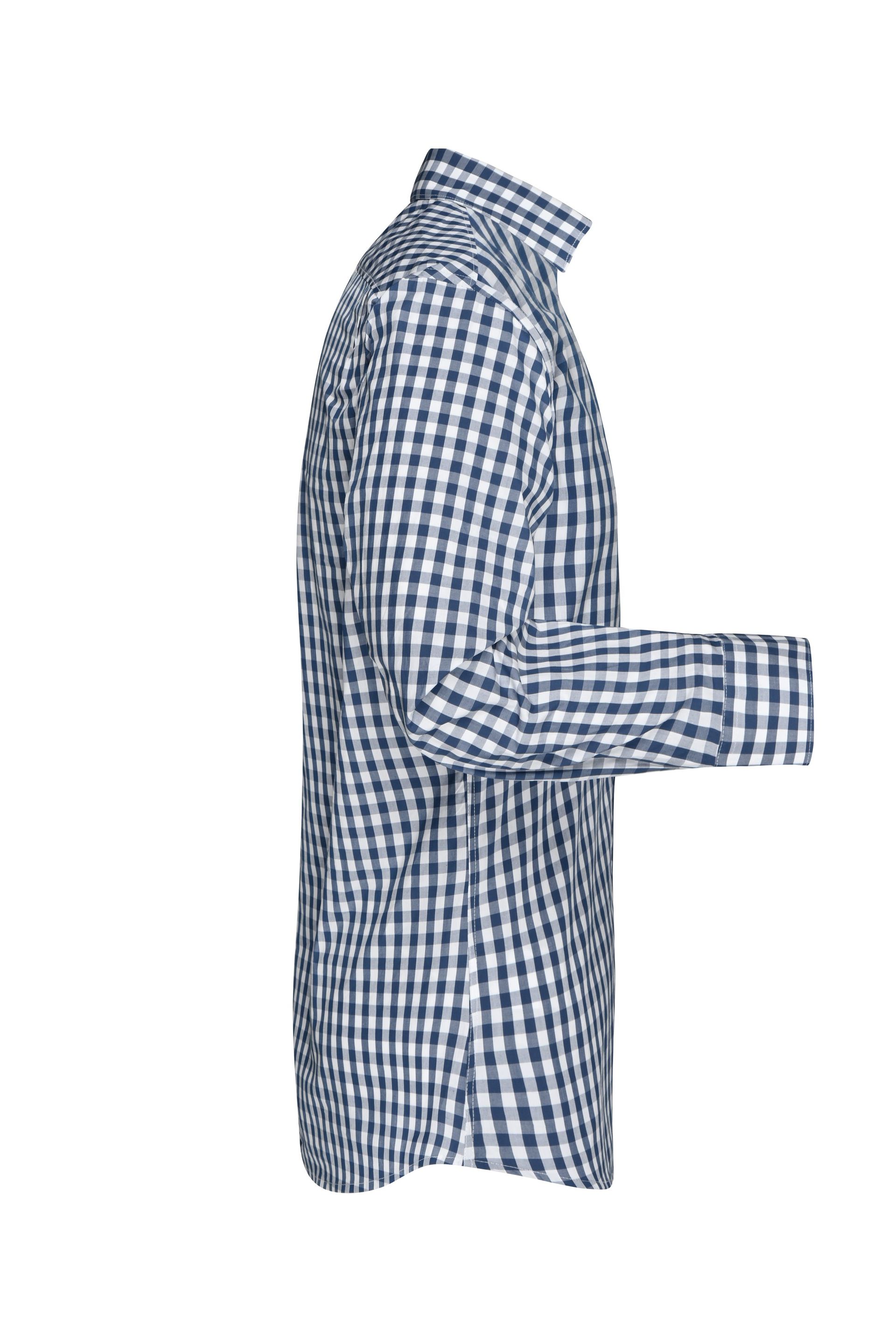 James & Nicholson JN617 Herren-Hemd, Navy/Weiß, Gr. XL
