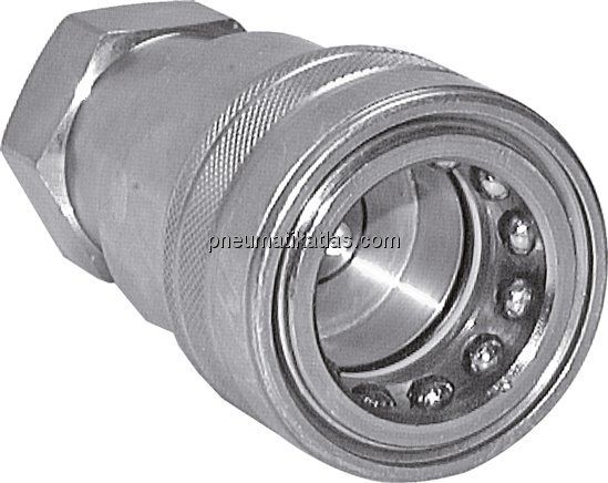 Hydraulikkupplung ISO 7241-1B, Muffe, G 1/8"(IG), Stahl