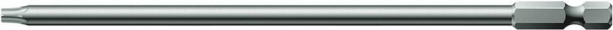 Bit zähhart 1/4" DIN 3126 E6,3 T10x152mm Wera
