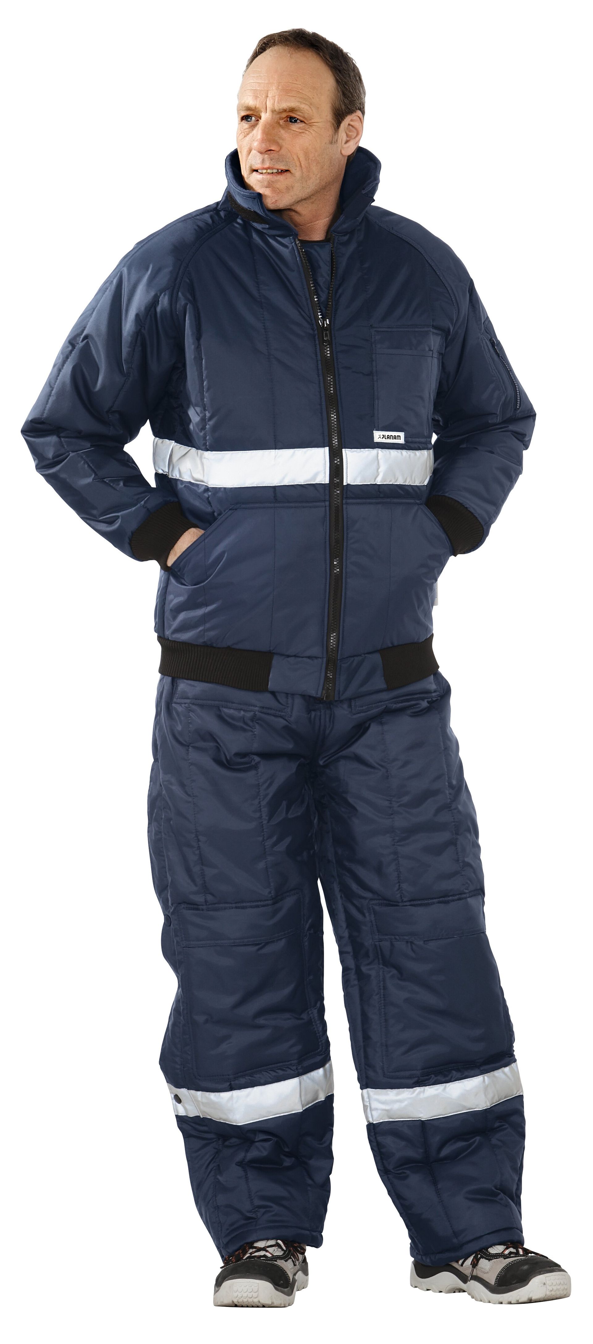 Planam Kühlhaus Blouson Kühl-/Gefrierhaus marine, Innenfutter rot Gr. S