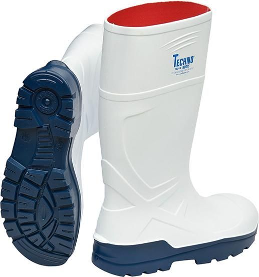 Stiefel 35484 VITAN PU, S4, weiß Gr. 38 TECHNO BOOTS
