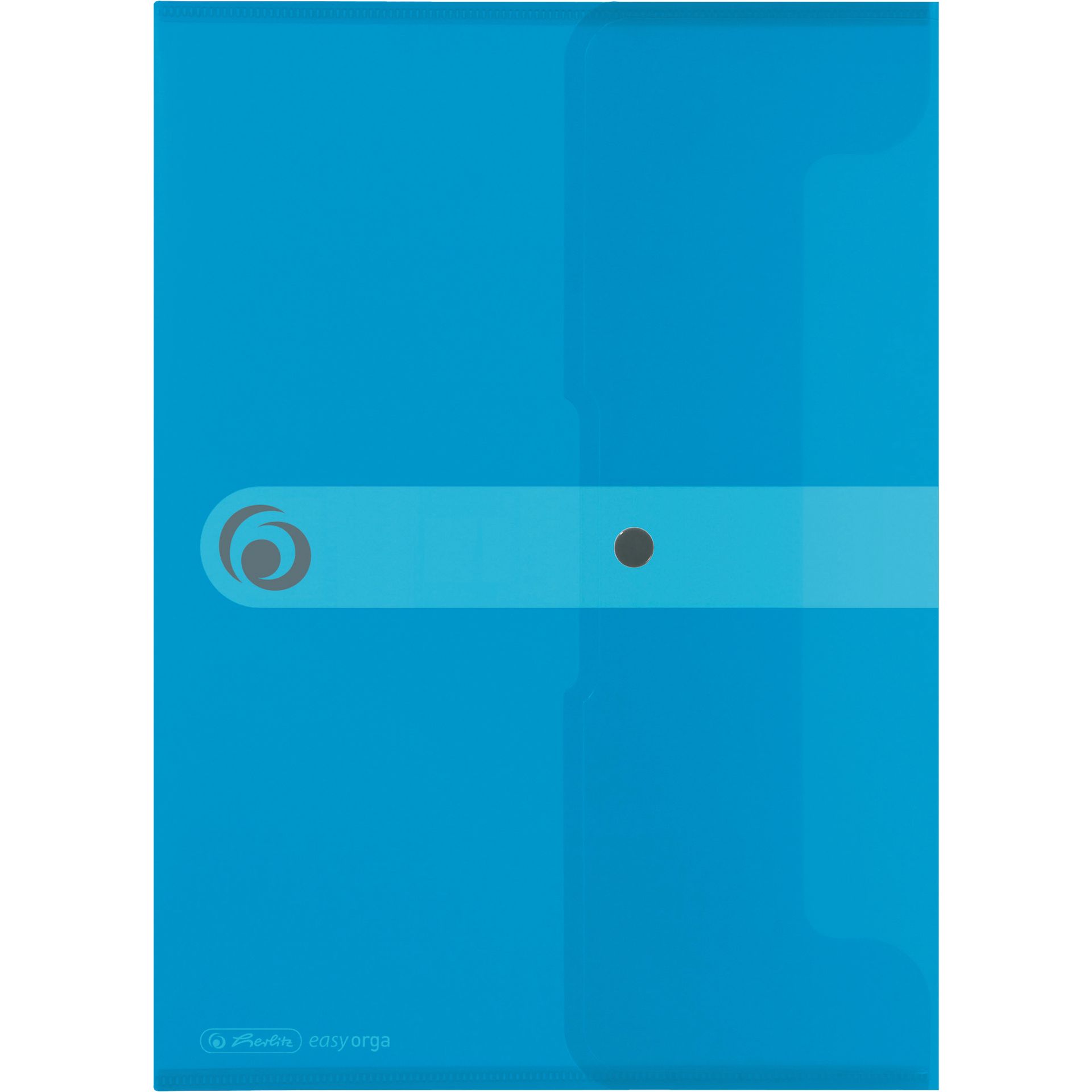 Dokumententasche DIN A4 PP transparent blau