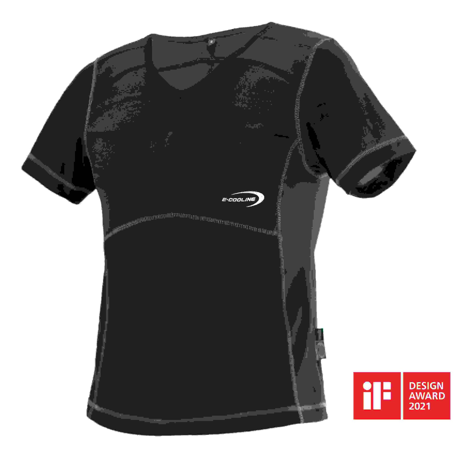 E.COOLINE Powercool SX3 T-Shirt / Kühlshirt - kühlendes T-Shirt, Kühlendes T-Shirt, schwarz, Gr. XS