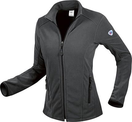 Damen-Fleecejacke 1693-641, anthrazit, L