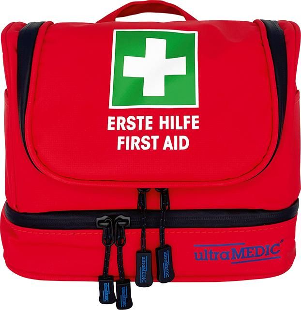 Erste Hilfe Tasche, ultraPOUCH,rot mit Füllung DIN 13157 mit FIDLOCK Magnet