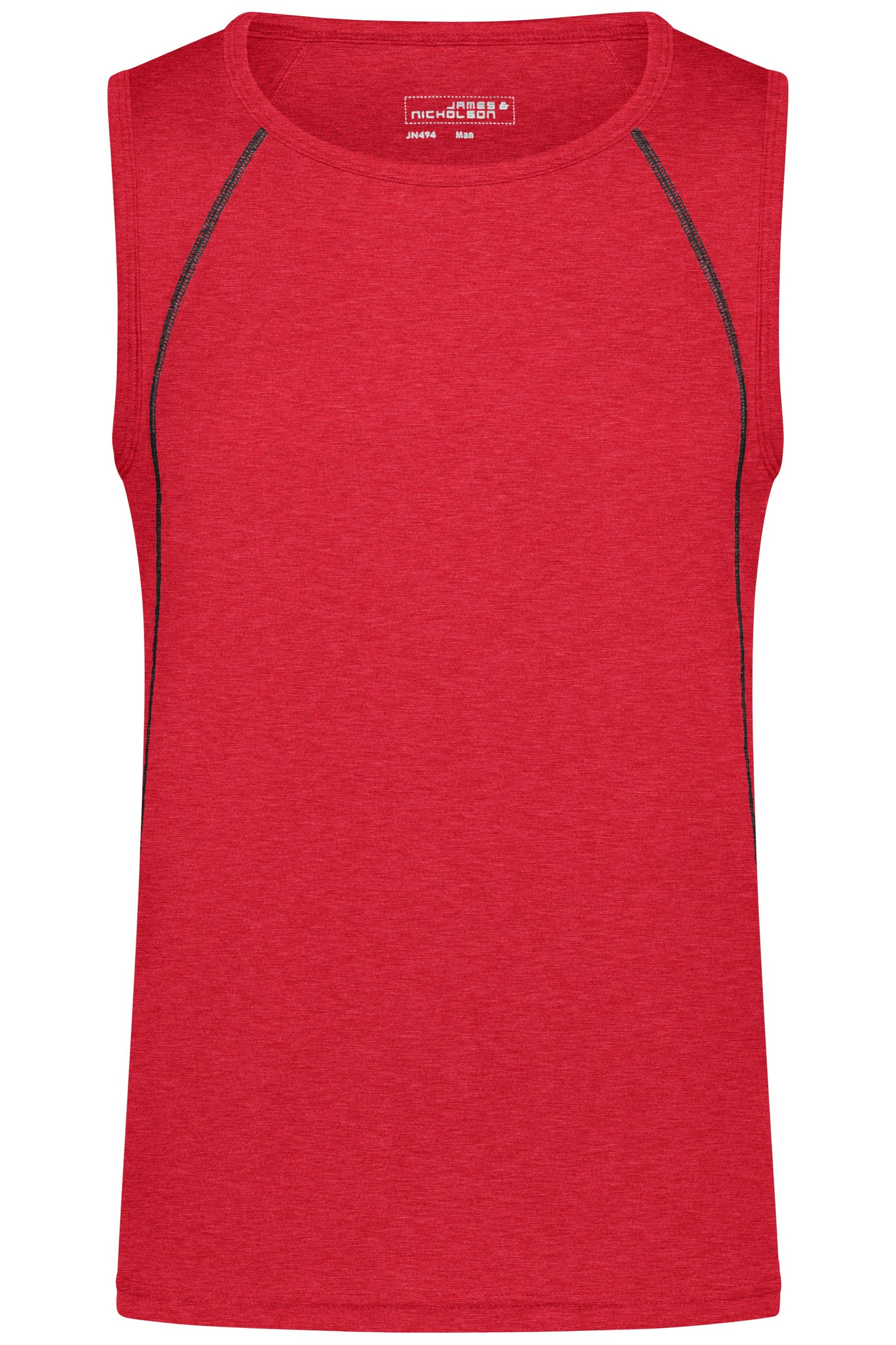 James & Nicholson JN494 Herren-Tank Top, Rot, Gr. M