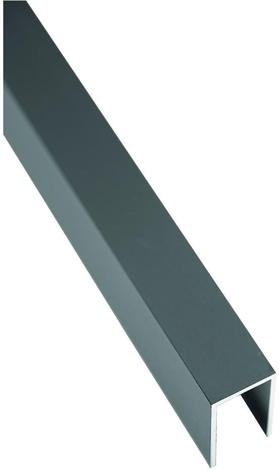 TJÖRN -Serie U-Profil 24,8x40x1761mm ANTHRAZIT Alu-Abdeckleiste