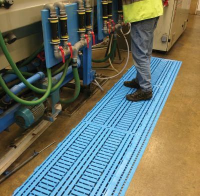 Bodenrost Work Deck blau B60xL120 cm Stärke 25 mm COBA